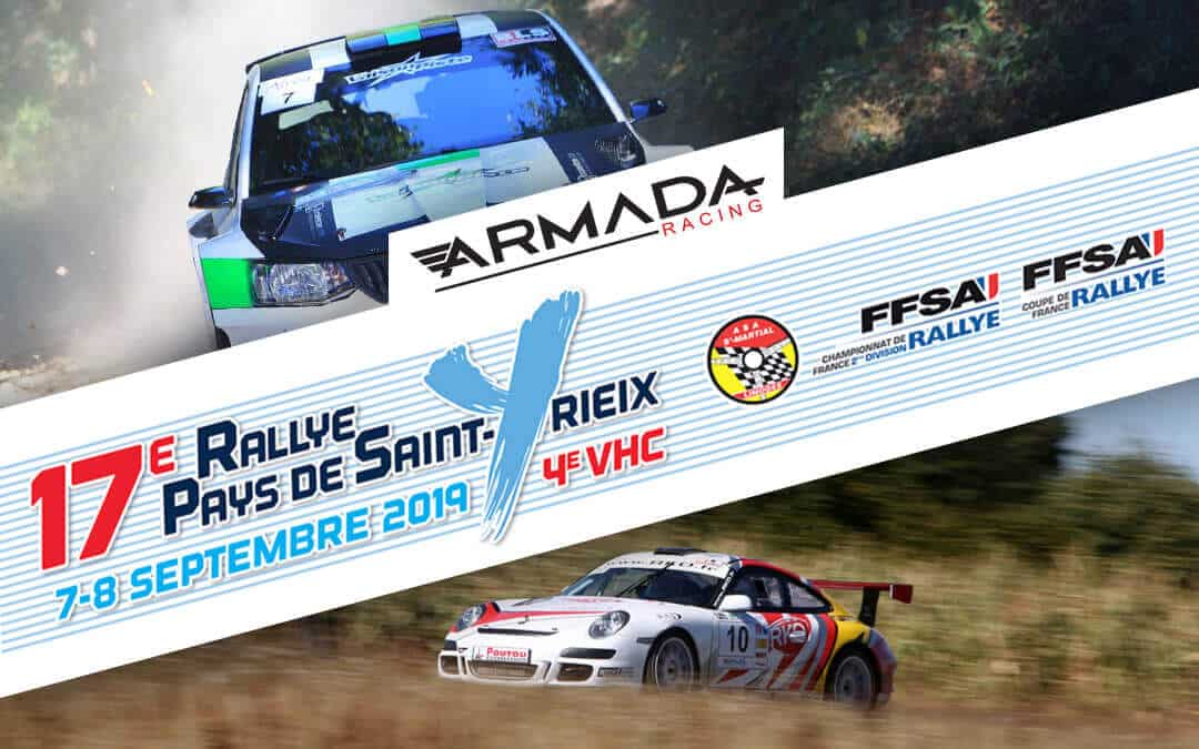 Rallye de Saint-Yrieix 2019 17ème édition, on y est !