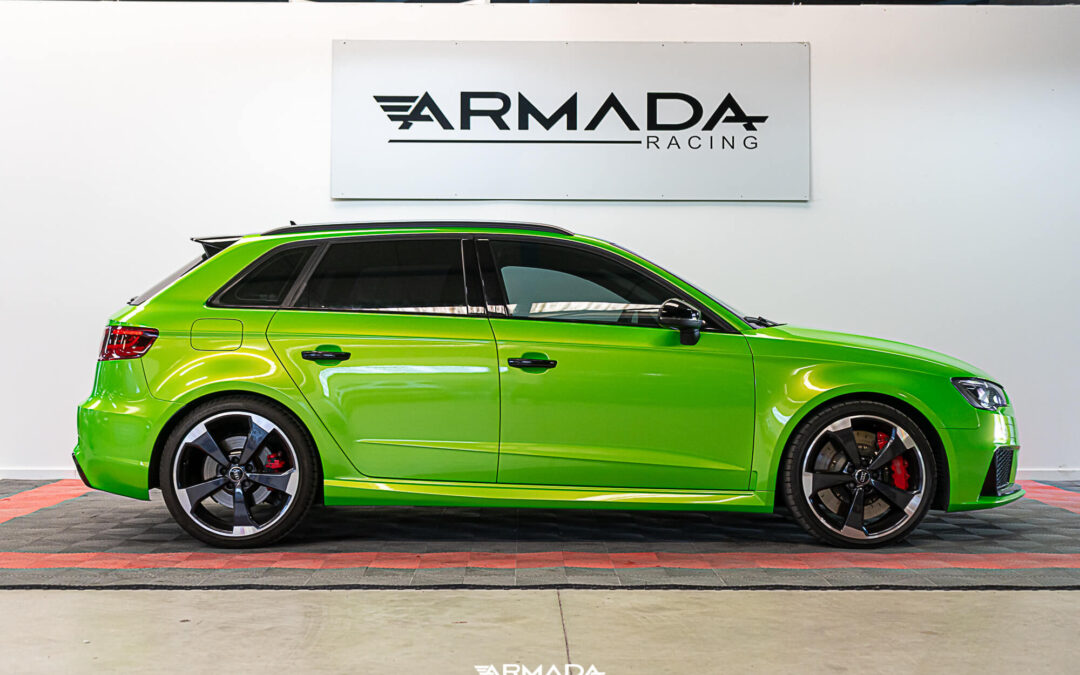 Audi RS3 | Total covering Hexis Wasabi Green