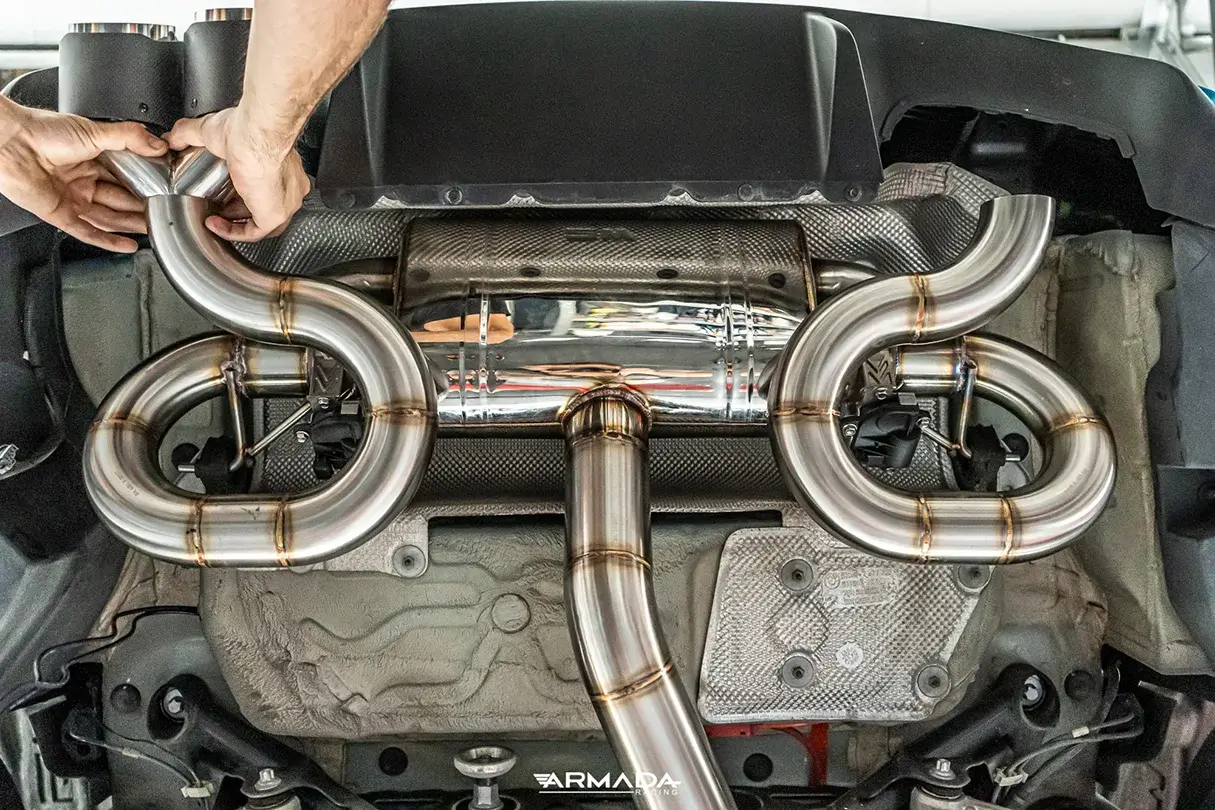 échappement inox à clapet valvé pour bmw M2
