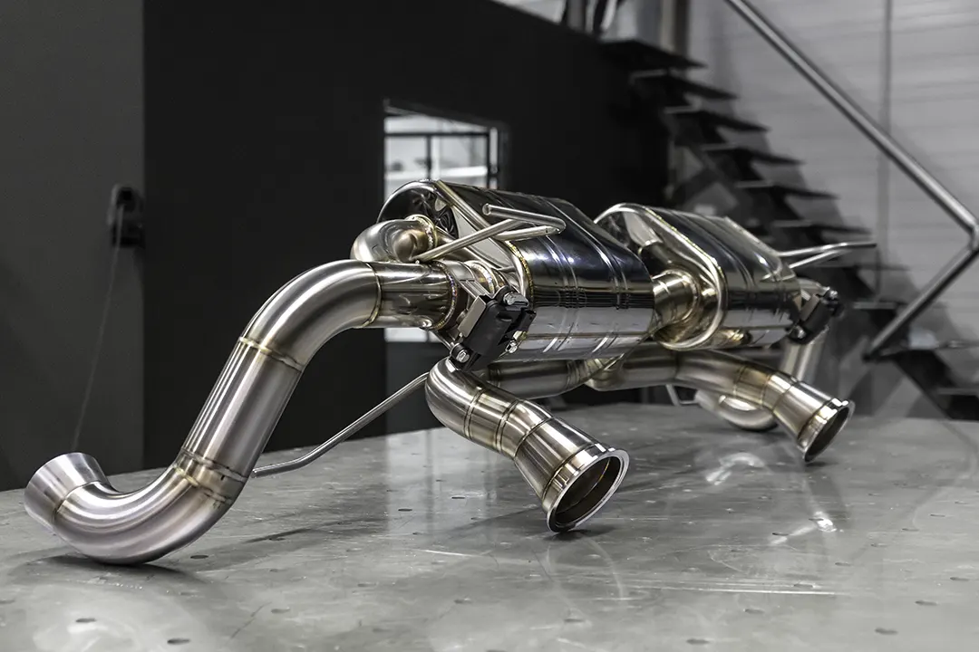 echappement sur mesure inox audi r8 v8